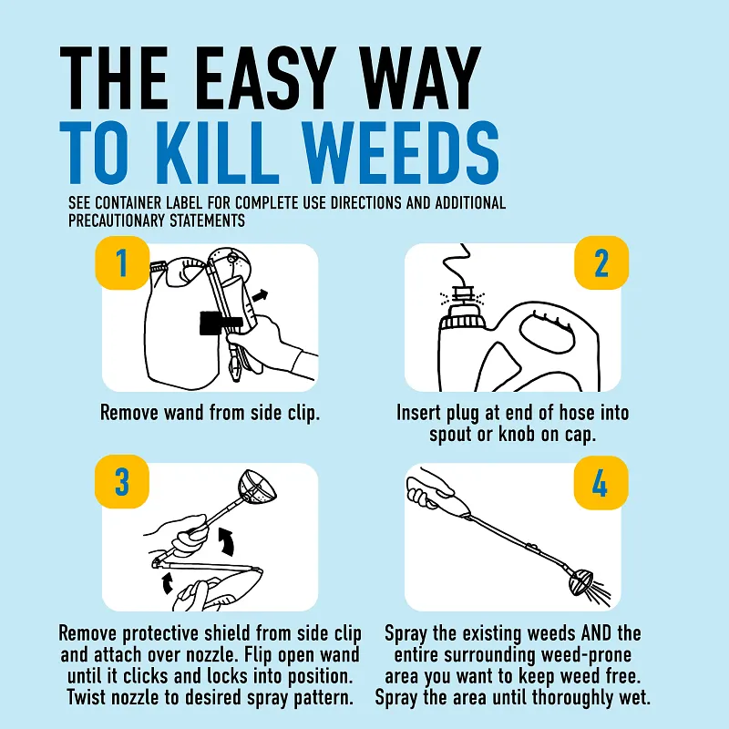 Roundup&reg; Dual Action Weed & Grass Killer Plus 4 Month Preventer with Sure Shot&trade; Wand image number 8.0