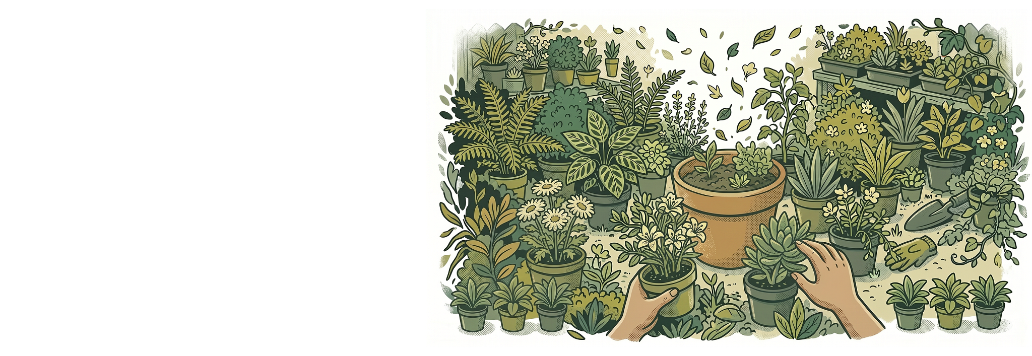gardening illo