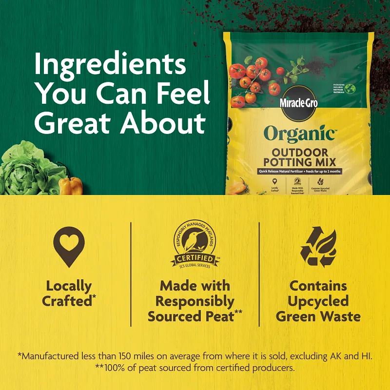 Miracle-Gro Organic&trade; Outdoor Potting Mix image number 5.0