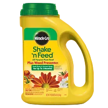 Miracle-Gro&reg; Shake 'N Feed All Purpose Plant Food Plus Weed Preventer₁ image number null