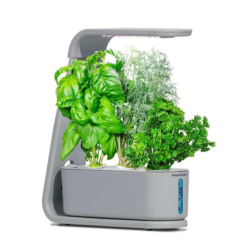 AeroGarden Sprout with Gourmet Herb Seed Pod Kit, Cool Gray image number 1.0