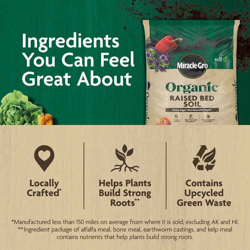 Miracle-Gro Organic&trade; Raised Bed Soil image number 4.0