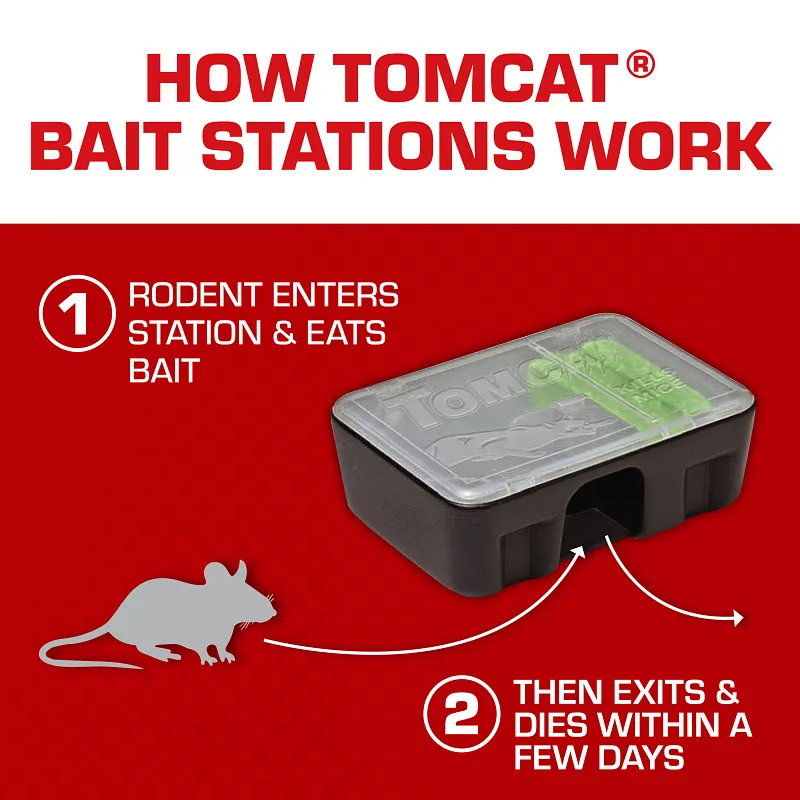 Tomcat&reg; Mouse Killer, Child Resistant, Disposable Station Image 4