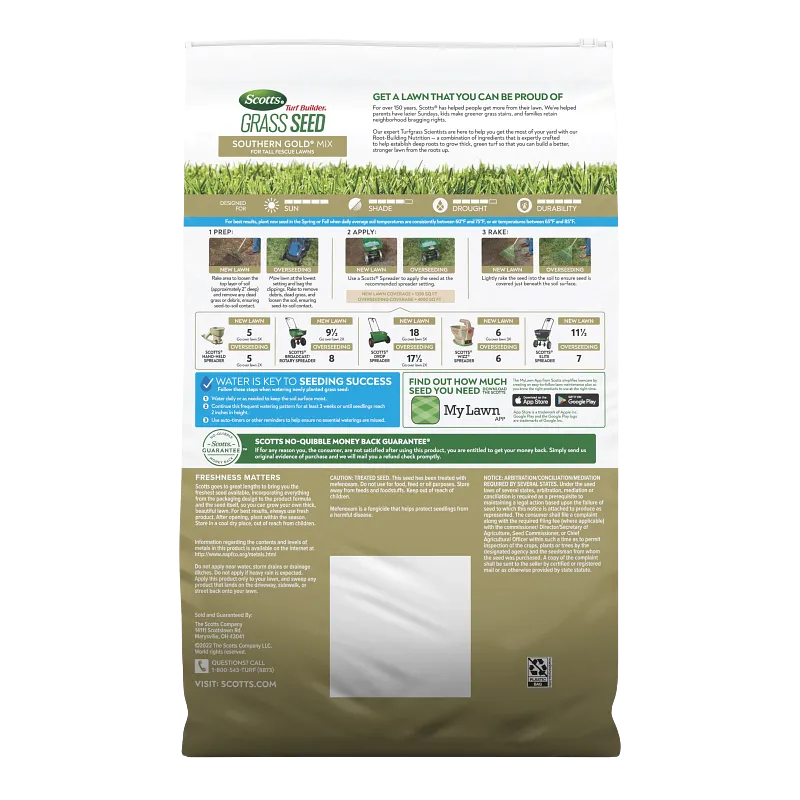 Scotts&reg; Turf Builder&reg; Grass Seed Southern Gold&reg; Mix for Tall Fescue Lawns image number 2.0