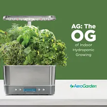 AeroGarden Harvest Elite with Seed Pod Kit, Stainless Steel image number null