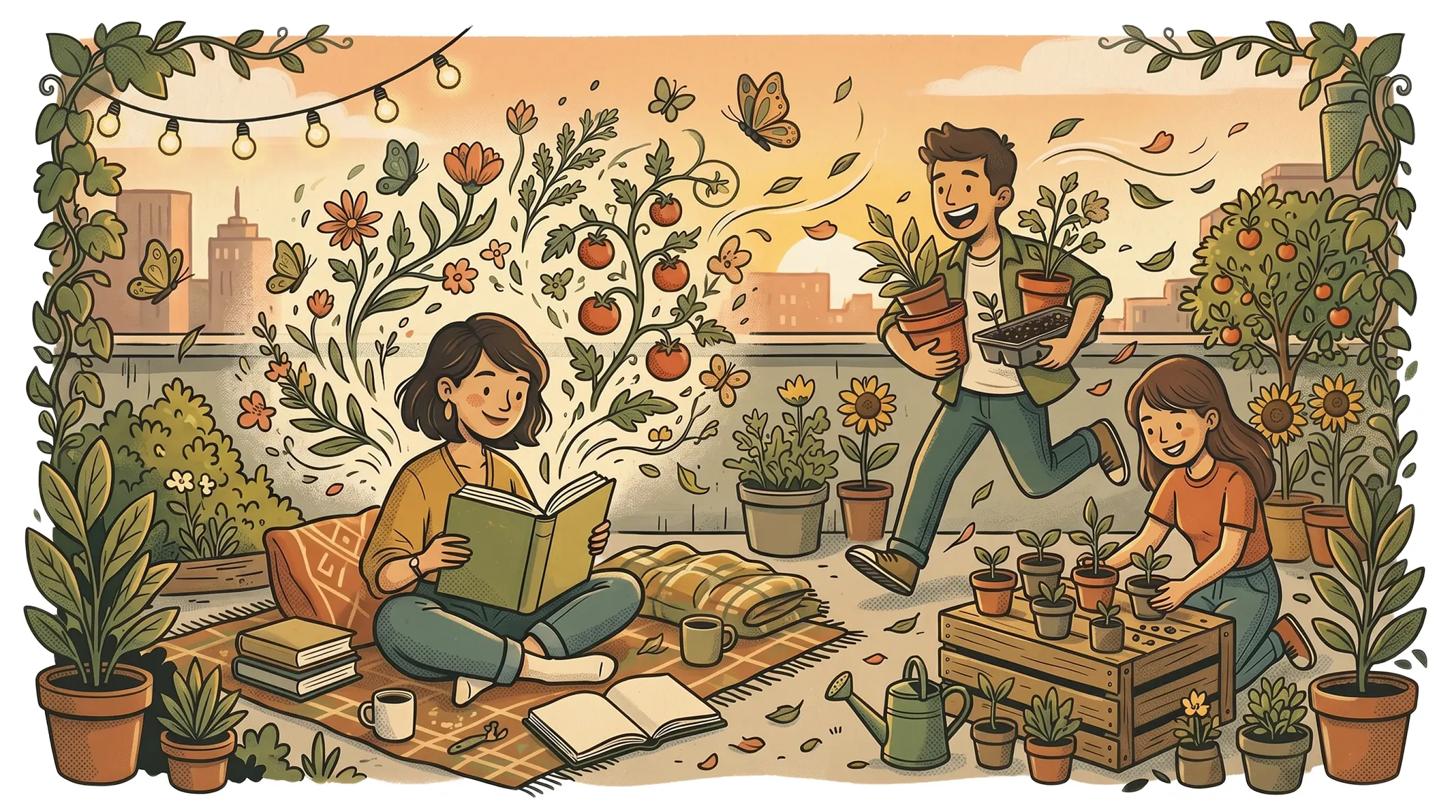 fall colors and books