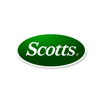 scotts green background logo with Scotts spelled in white font and an oval green solid background