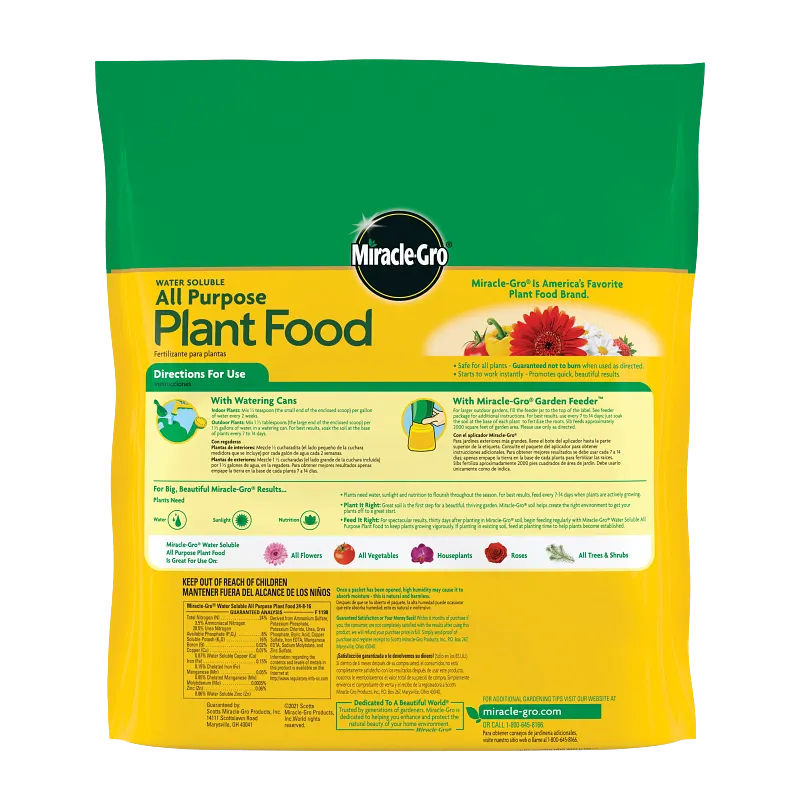 Miracle-Gro&reg; Water Soluble All Purpose Plant Food image number 2.0