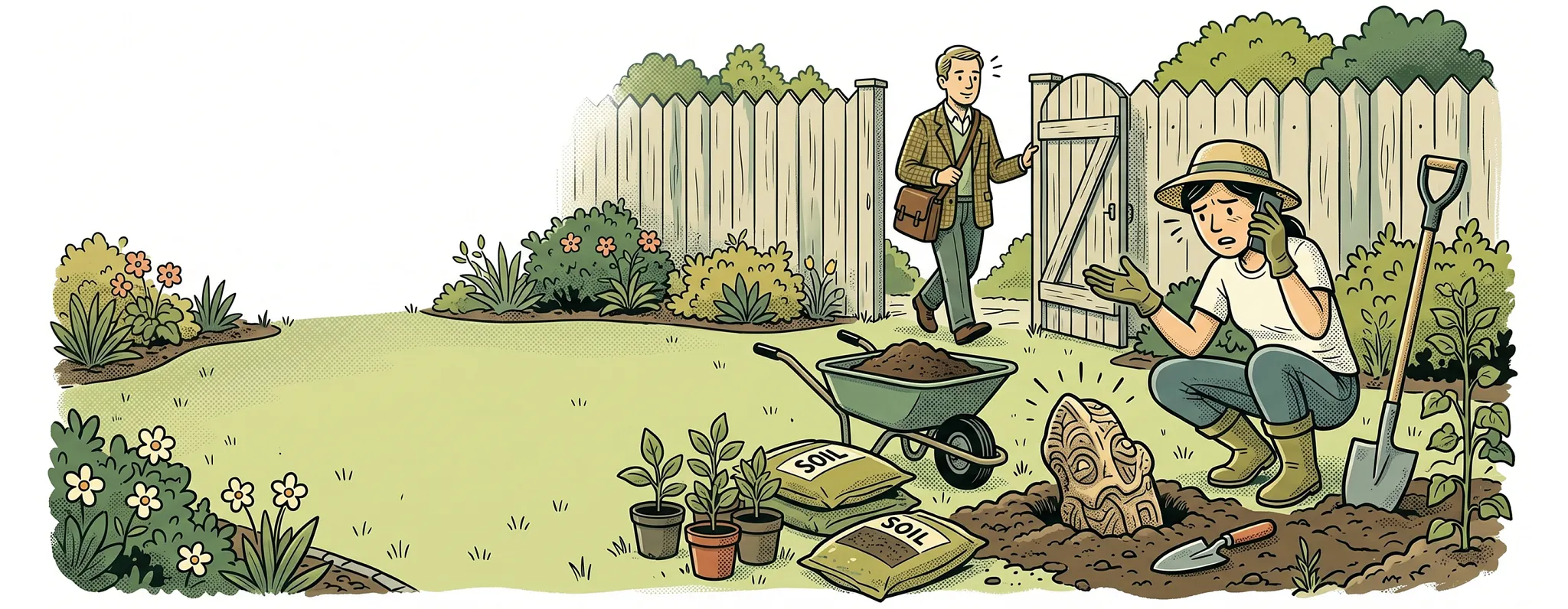 digging for treasure