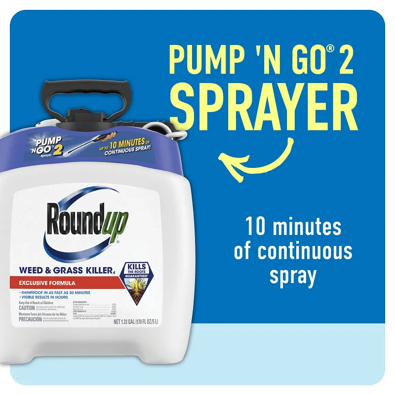 Roundup&reg; Weed & Grass Killer₄ with Pump 'N Go&reg; 2 Sprayer image number 5.0