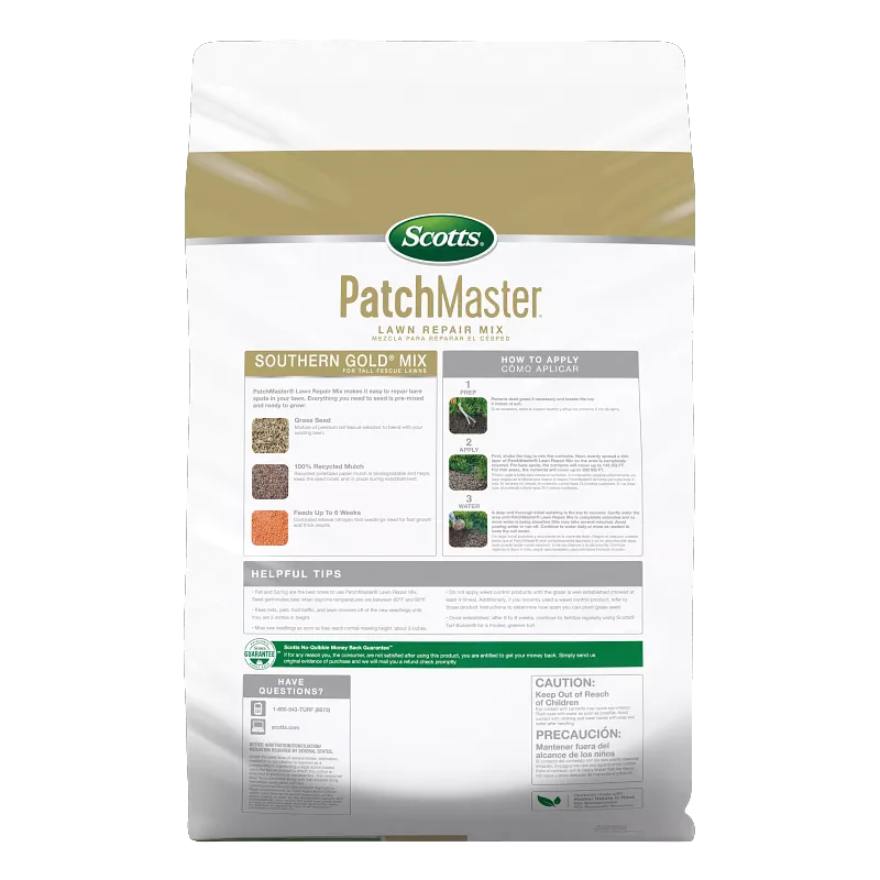 Scotts&reg; PatchMaster&reg; Lawn Repair Mix Southern Gold&reg; Mix for Tall Fescue Lawns image number 2.0
