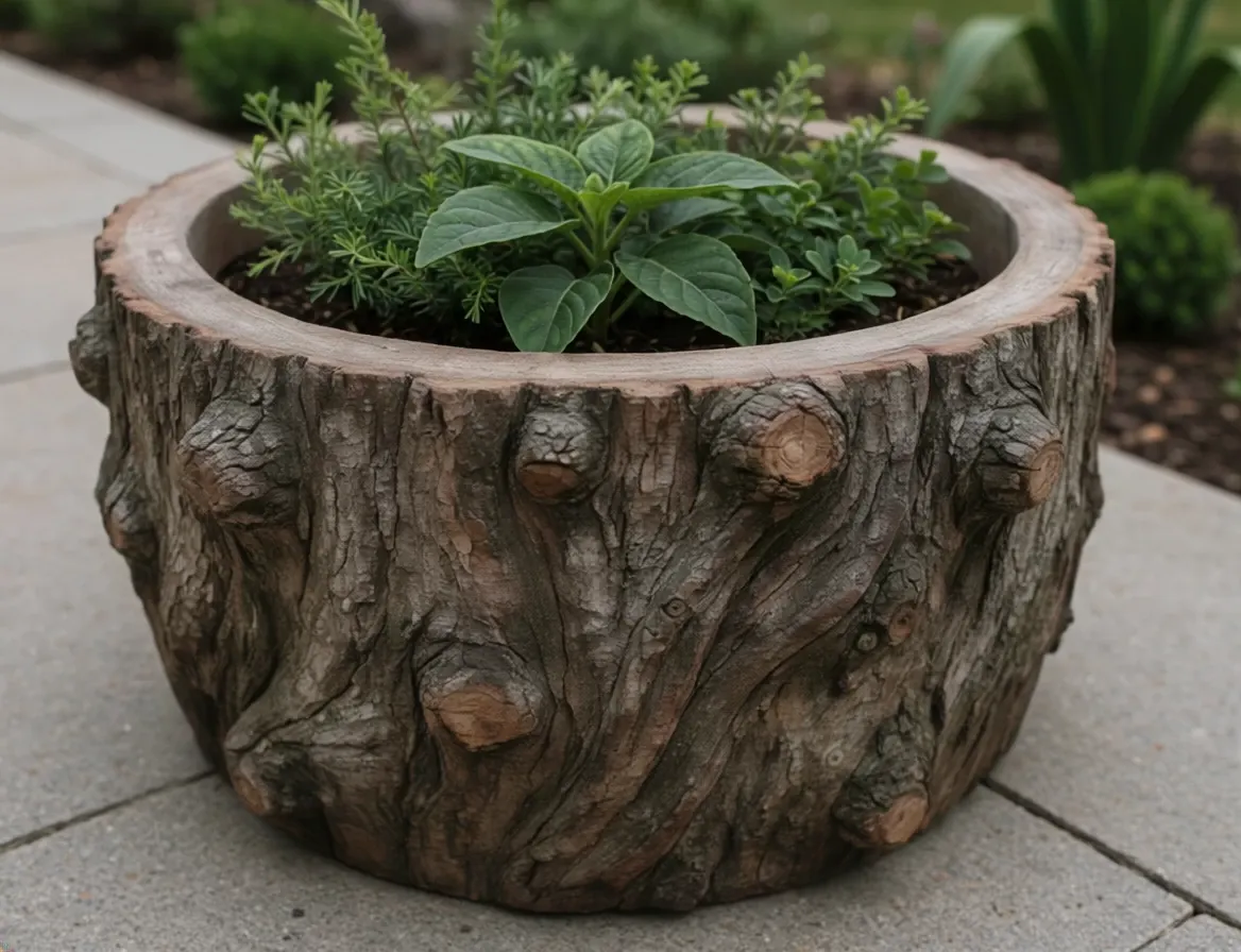 Pot with a plant