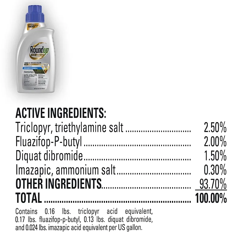Roundup&reg; Dual Action Weed & Grass Killer Plus 4 Month Preventer Concentrate image number 21