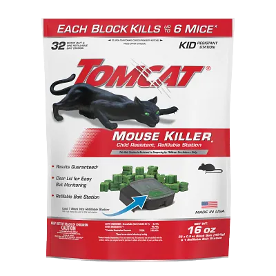 Tomcat&reg; Mouse Killer(e) Child Resistant, Refillable Station
