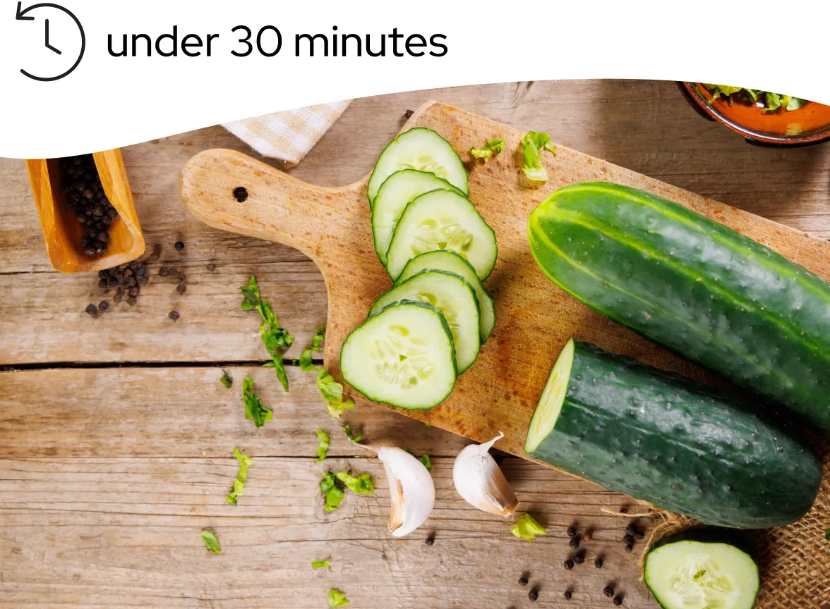 cucumber cutting board