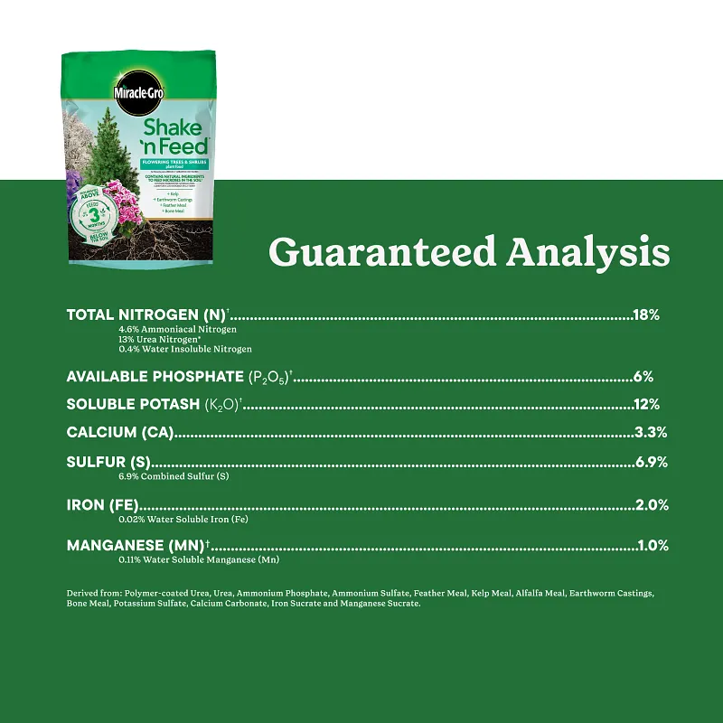 Miracle-Gro&reg; Shake 'N Feed Flowering Trees and Shrubs Plant Food image number 10.0