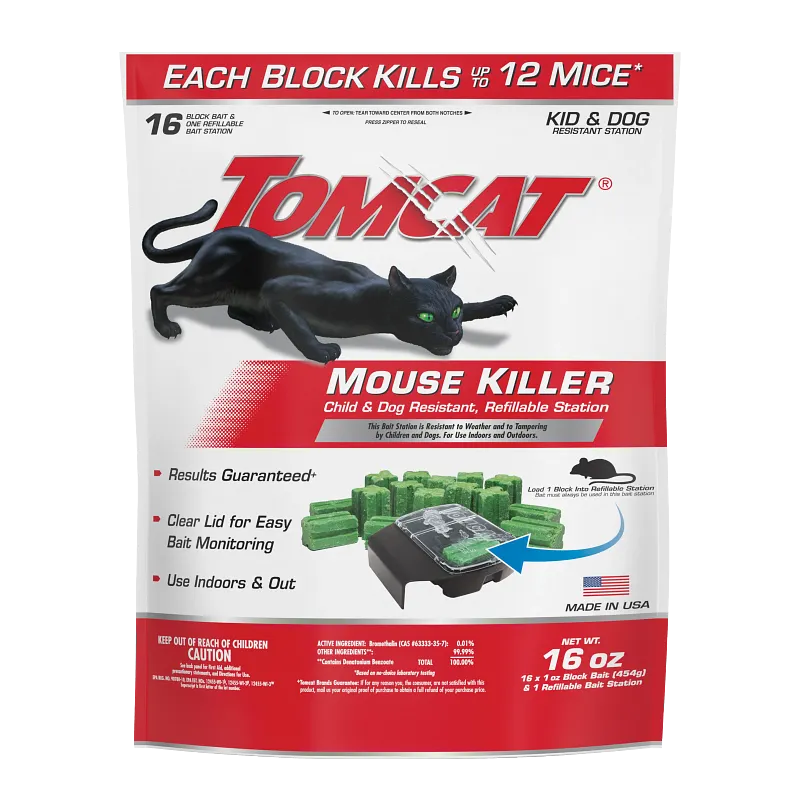 Tomcat&reg; Mouse Killer Child & Dog Resistant, Refillable Station image number 1.0