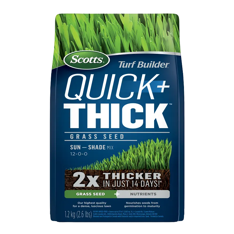 Scotts&reg; Turf Builder&reg; Quick + Thick&trade; Grass Seed Sun - Shade image number 1.0