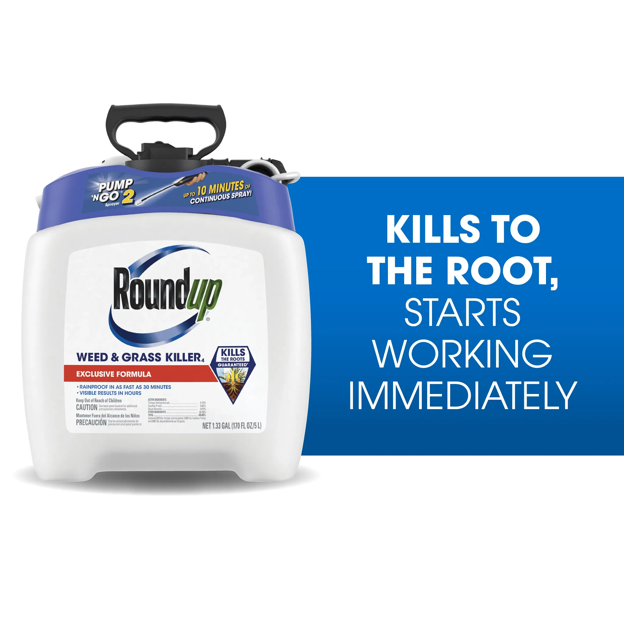 Roundup Weed & Grass Killer₄ with Pump 'N Go 2 Sprayer - Thumbnail 3