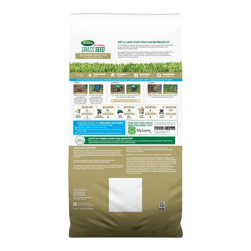 Scotts&reg; Turf Builder&reg; Grass Seed Southern Gold&reg; Mix for Tall Fescue Lawns image number 2.0