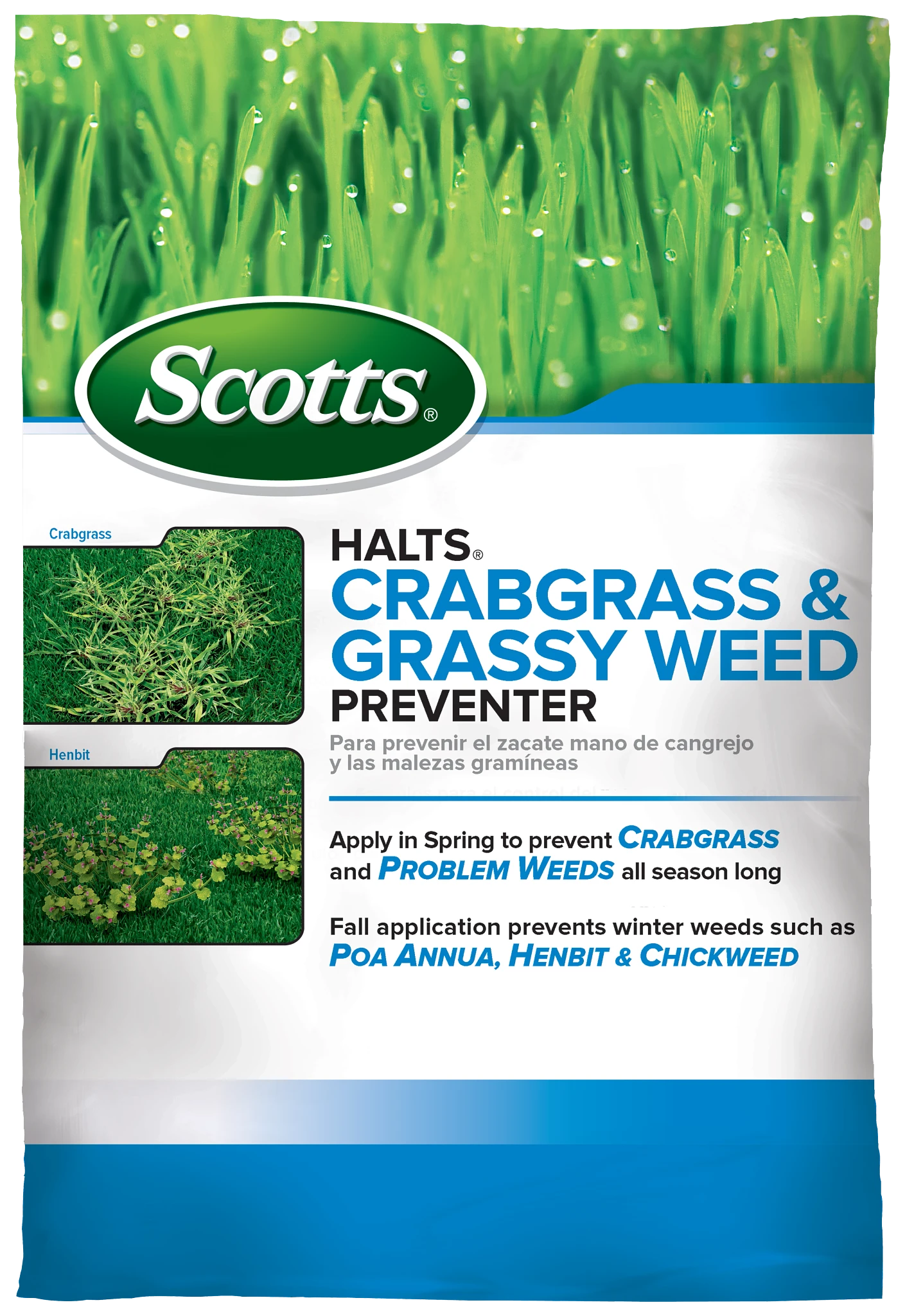 Scotts Halts Crabgrass & Grassy Weed Preventer