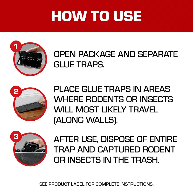 Tomcat&reg; Glue Traps Rat Size with Eugenol for Enhanced Stickiness Image 7