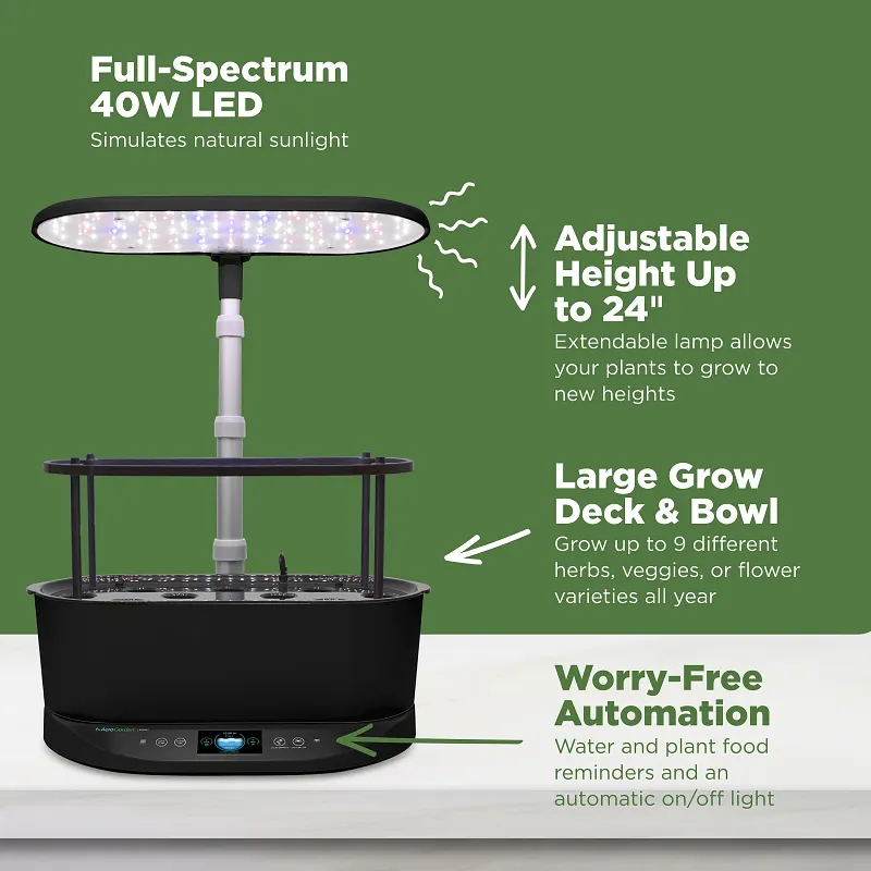 AeroGarden Bounty, Black image number 6.0