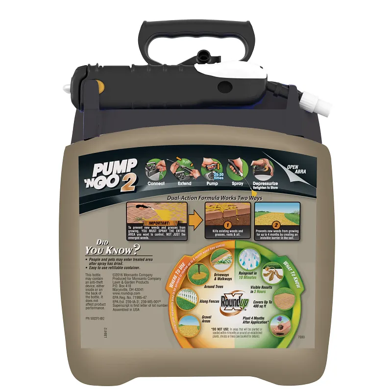 Roundup&reg; Ready-To-Use Extended Control Weed & Grass Killer Plus Weed Preventer II with Pump 'N Go&reg; 2 image number 6.0