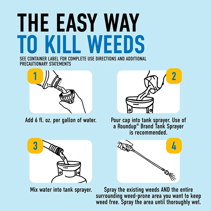 Roundup&reg; Dual Action Weed & Grass Killer Plus 4 Month Preventer Concentrate image number 7.0