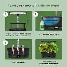 AeroGarden Bounty Basic with Gourmet Herb Seed Pod Kit image number null