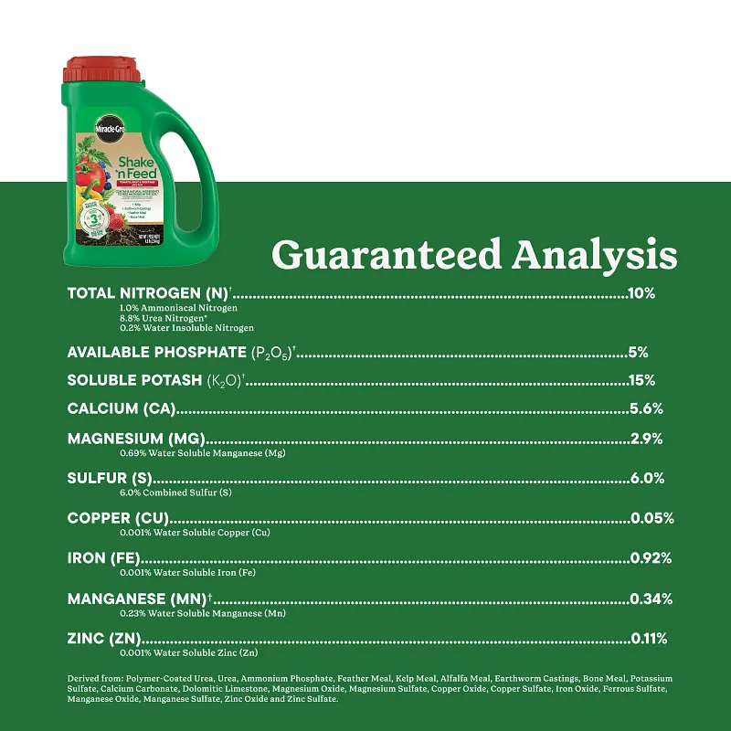 Miracle-Gro&reg; Shake 'N Feed&reg; Tomato, Fruit & Vegetable Plant Food image number 10.0
