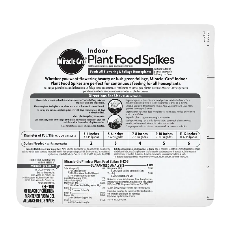 Miracle-Gro&reg; Indoor Plant Food Spikes Image 2