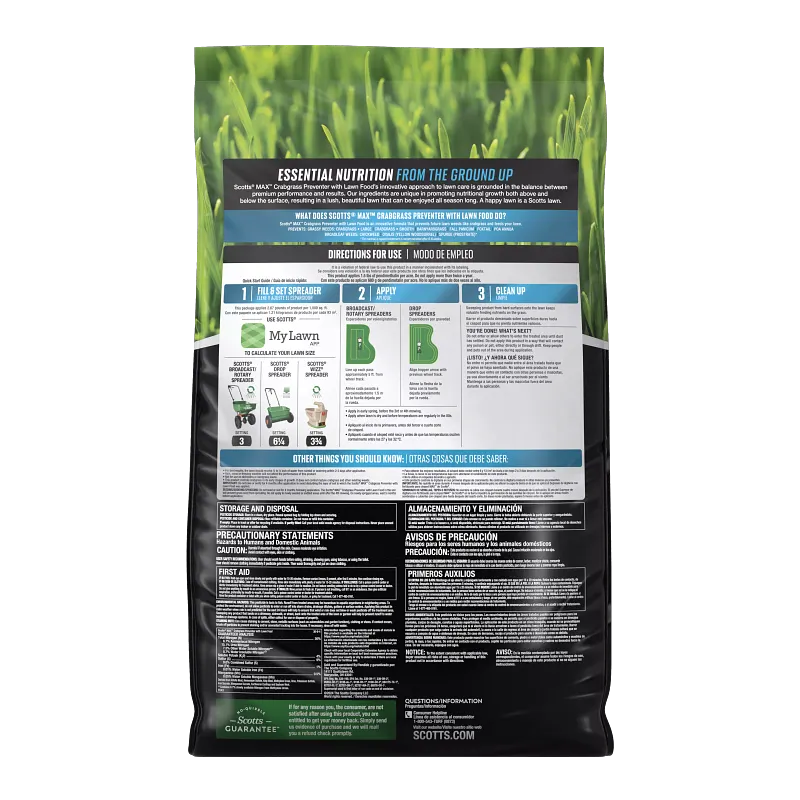 Scotts&reg; MAX&trade; Crabgrass Preventer with Lawn Food image number 2.0