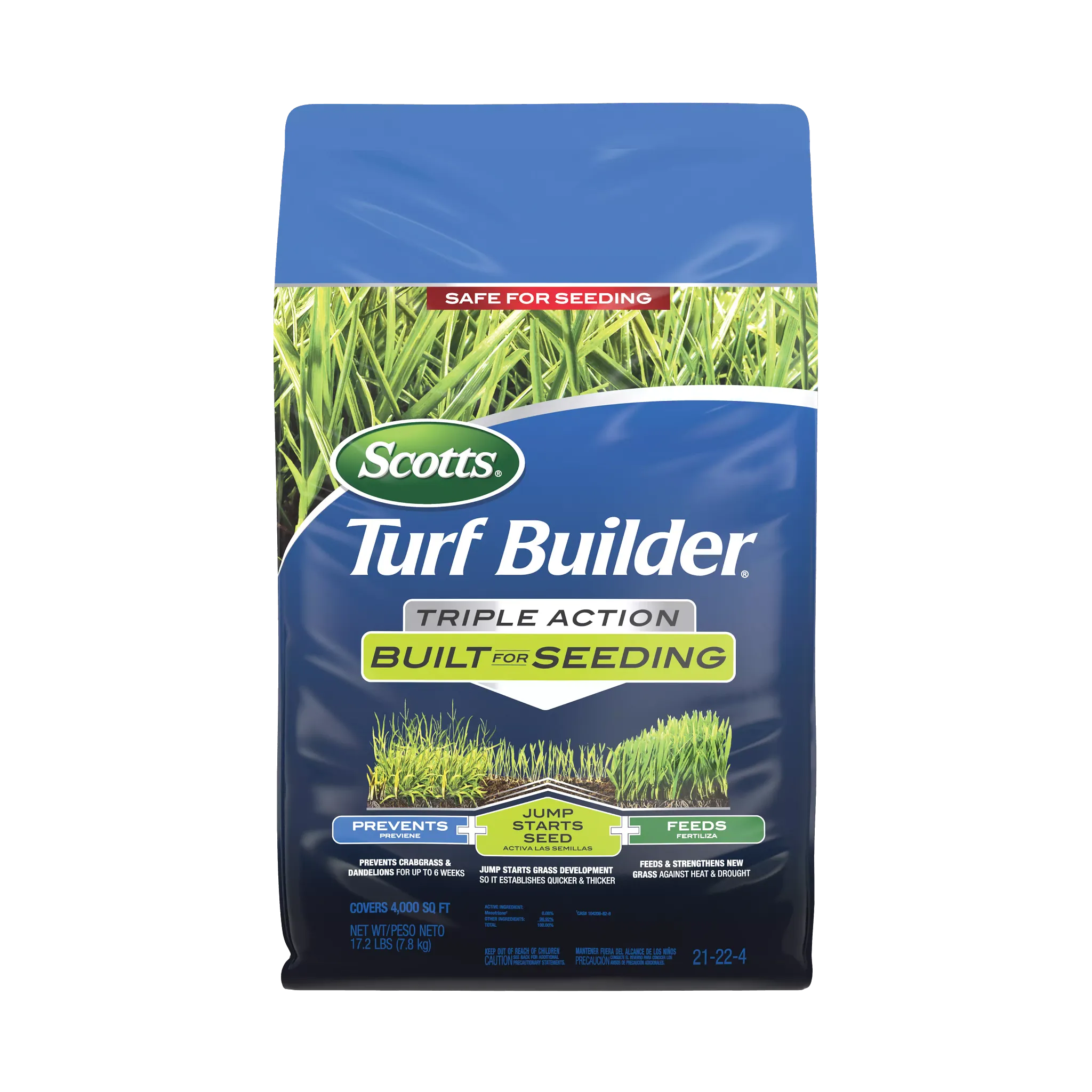 Turf Builder Triple Action Built for Seeding
