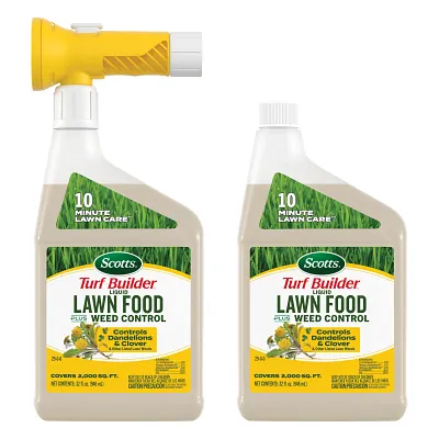 Scotts Turf Builder Liquid Lawn Food Plus Weed Control, 32 fl. oz., 2-Pack