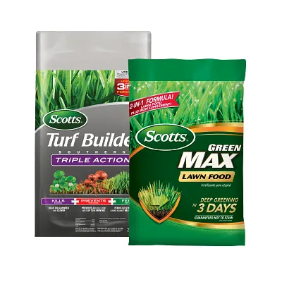 Scotts&reg; Turf Builder&reg; Southern Triple Action and Scotts&reg; Green Max&trade; Lawn Food Bundle for Large Southern Lawns