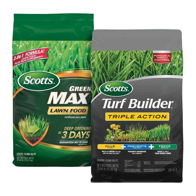 Scotts&reg; Turf Builder&reg; Triple Action1 and Scotts&reg; Green Max&trade; Lawn Food Bundle for Large Lawns image number 1