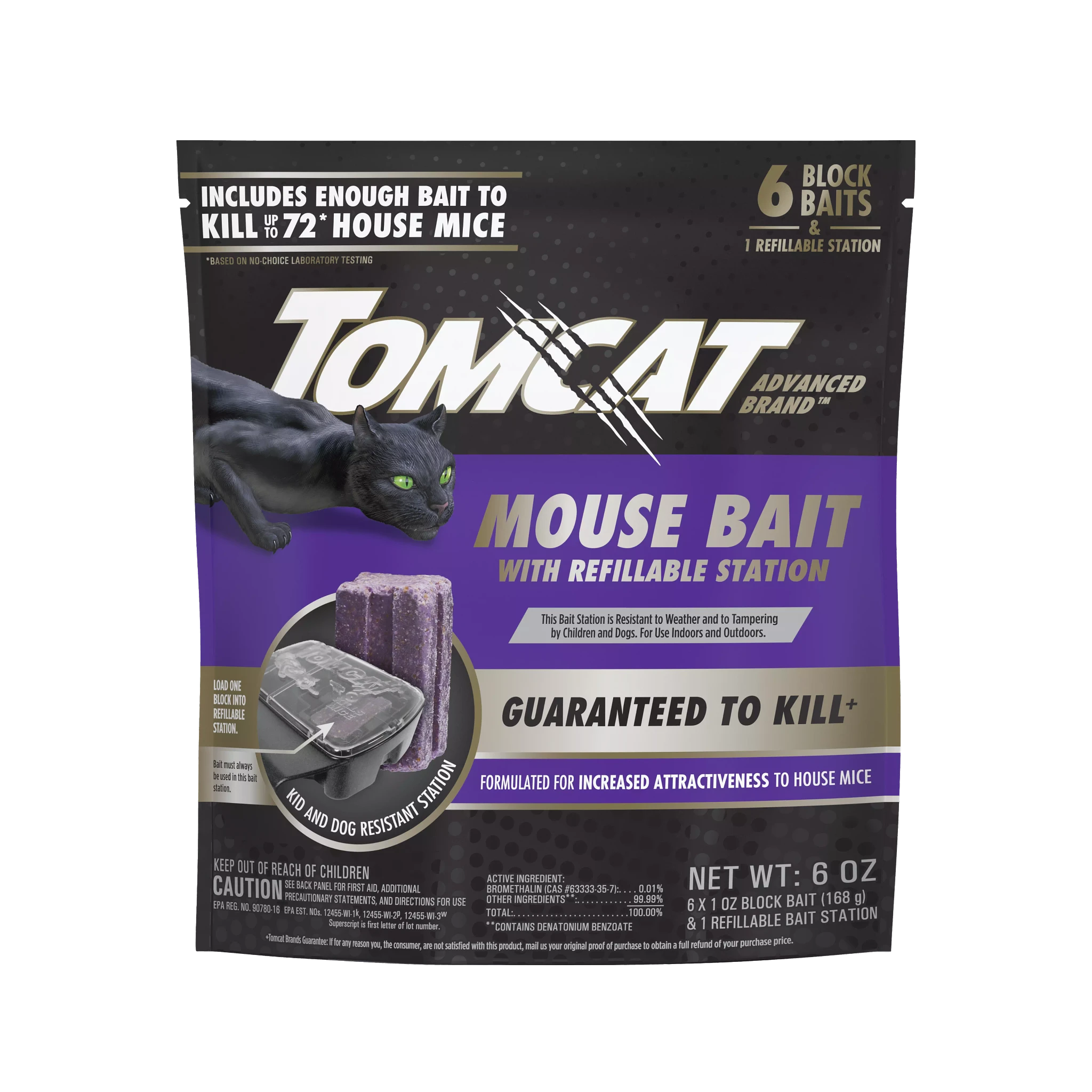 Tomcat Advanced Brand Rat & Mouse Bait with Refillable Station