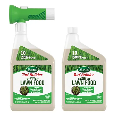 Scotts Turf Builder Liquid Starter Lawn Food, 32 fl. oz., 2-Pack