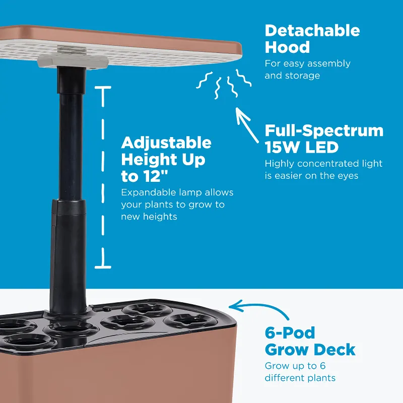 AeroGarden Harvest Lite, Mocha image number 5.0