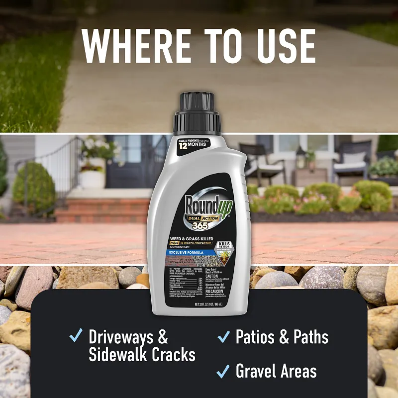 Roundup&reg; Dual Action 365 Weed & Grass Killer Plus 12 Month Preventer Concentrate image number 3.0