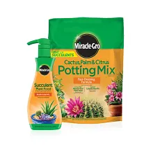 Indoor Potting Mix for Cactus & Succulent and Indoor Plant Food for Cactus & Succulent image number null