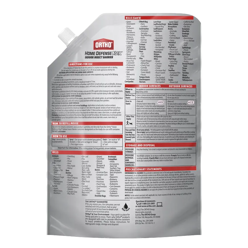 Ortho Home Defense Max Indoor Insect Barrier Refill image number 2.0