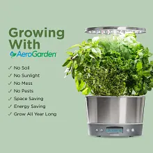 AeroGarden Harvest Elite 360, White Stainless image number null