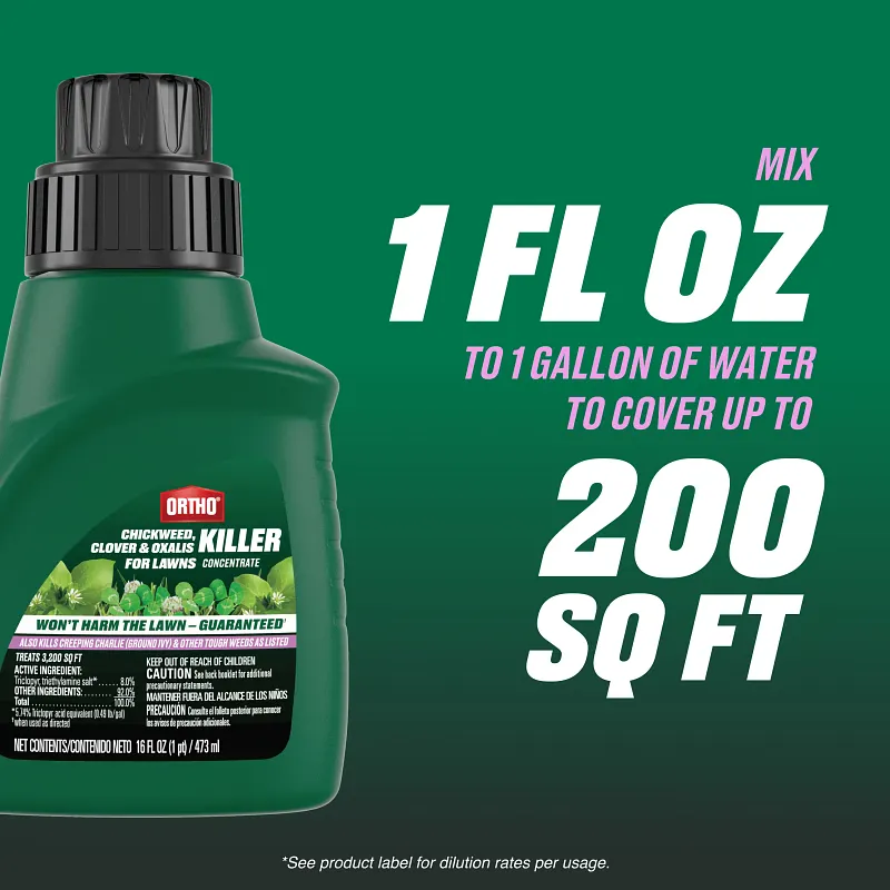 Ortho Chickweed, Clover & Oxalis Killer for Lawns Concentrate image number 10.0