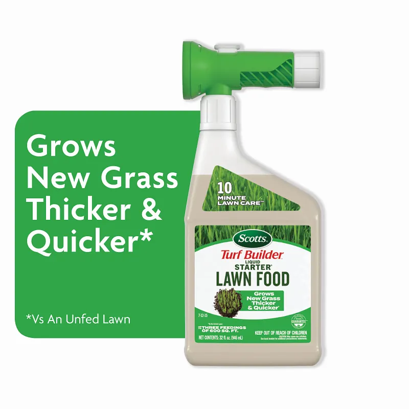 Scotts Turf Builder Grass Seed Tall Fescue Mix and Scotts Turf Builder Liquid Starter Lawn Food image number 3.0