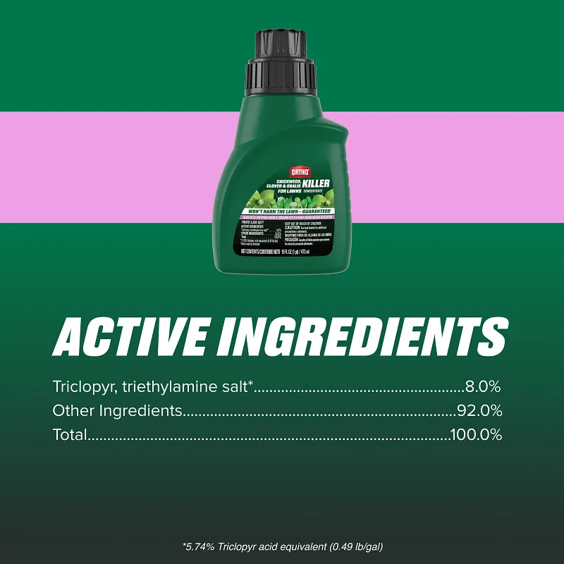 Ortho Chickweed, Clover & Oxalis Killer for Lawns Concentrate image number 9.0