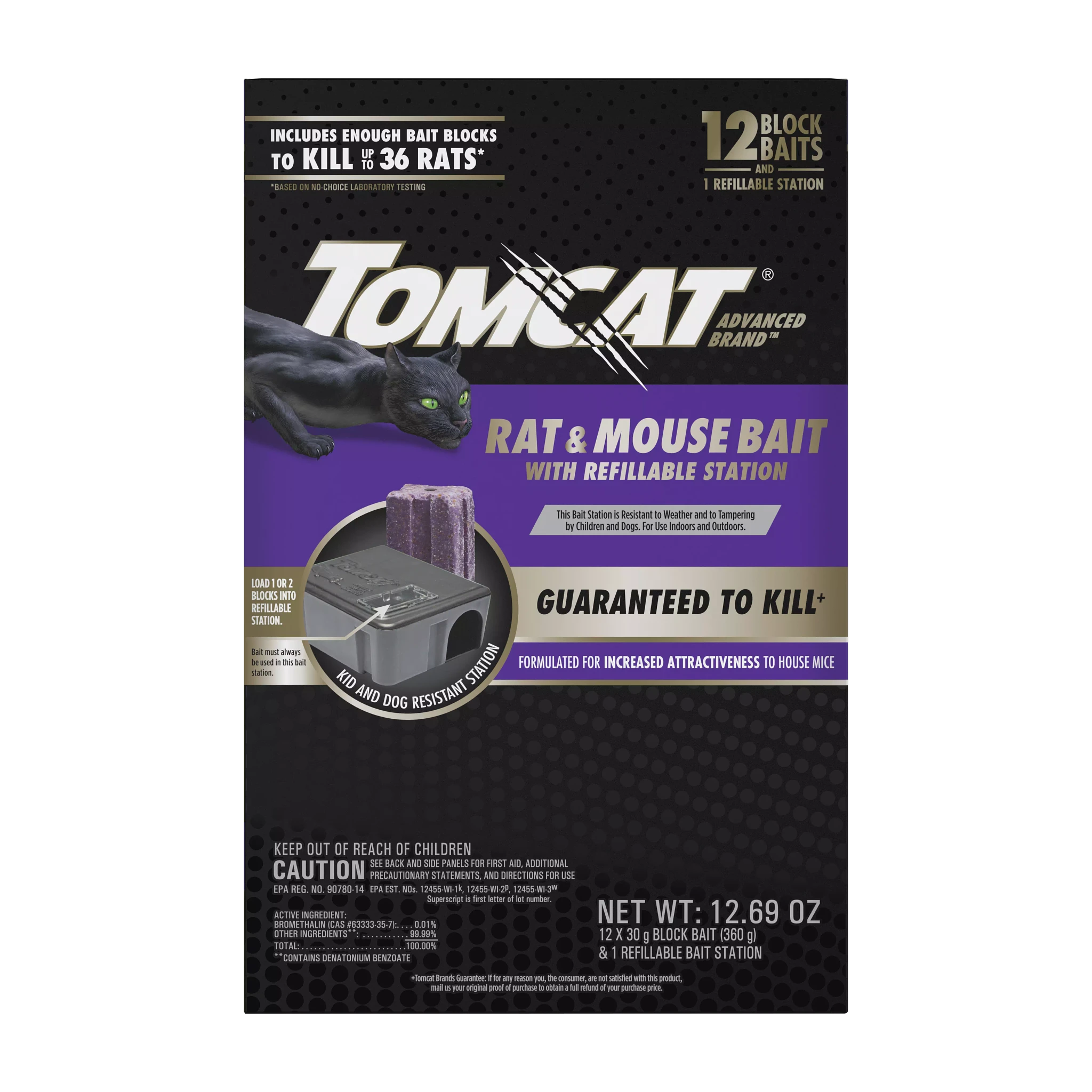 Tomcat Advanced Brand Rat & Mouse Bait with Refillable Station - Thumbnail 2