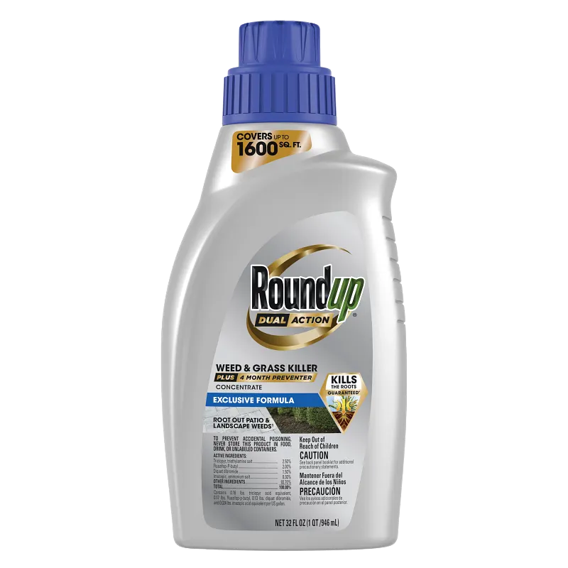Roundup&reg; Dual Action Weed & Grass Killer Plus 4 Month Preventer Concentrate image number 1.0