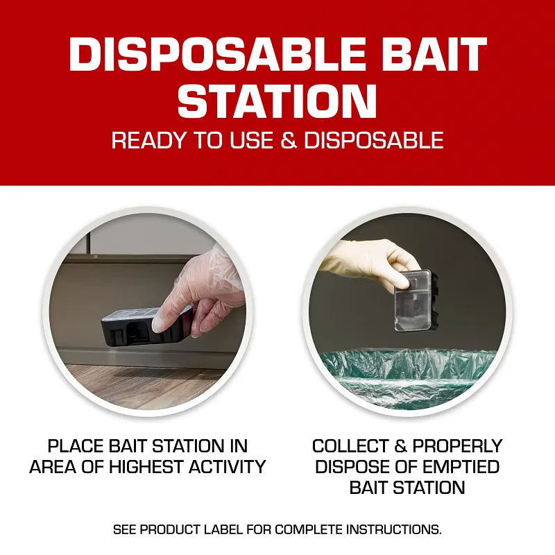 Tomcat&reg; Mouse Killer, Child Resistant, Disposable Station Image 5